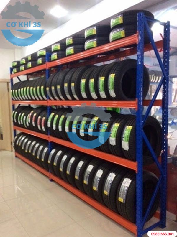 Kệ hạng trung để lốp xe cố định