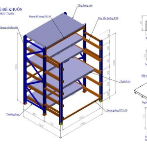 Kệ khuôn độc lập KK2T