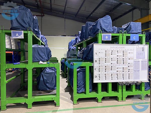 Giá để khuôn mẫu cố định 2 tầng tải 2000kg