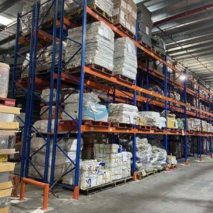 Kệ double deep sâu 4 pallet 3 tầng