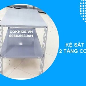 Kệ sắt V lỗ 2 tầng