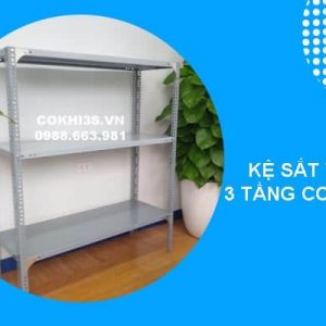 Kệ sắt V lỗ 3 tầng