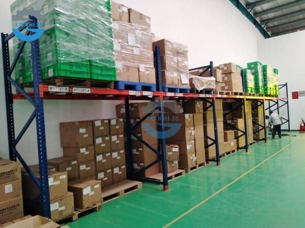 Selective racking sàn tôn 1 tầng 1500kg