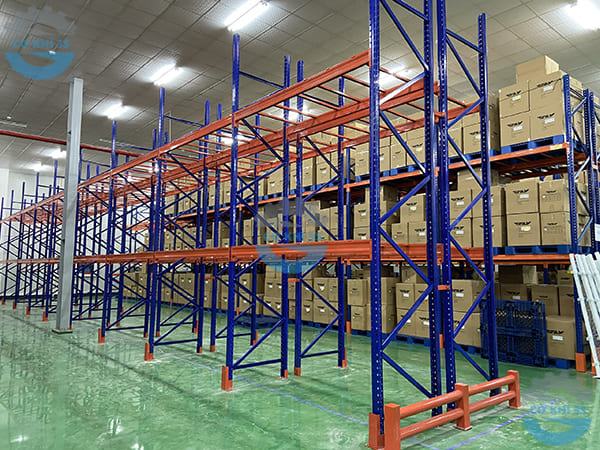 Kệ kho selective có support 2 tầng chịu tải 1200kg - Ảnh 2