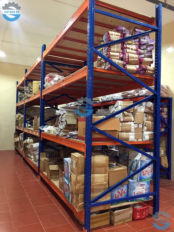 Giá kệ selective sàn gỗ 4 tầng 800 kg/tầng