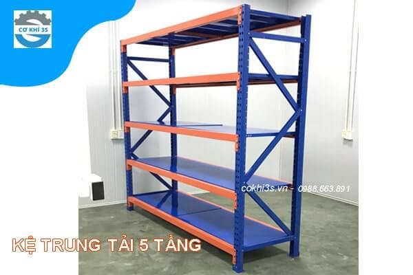 Kệ trung tải 5 tầng 300kg/tầng