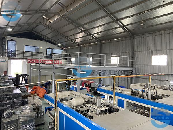 Kệ sàn mezzanine hệ kết cấu 1 tầng tải 250kg/m2 - Ảnh 2