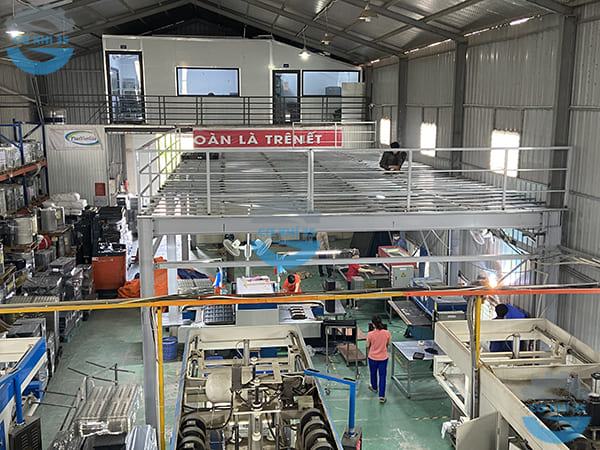 Kệ sàn mezzanine hệ kết cấu 1 tầng tải 250kg/m2 - Ảnh 3