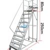Xe thang di động cao 2500mm