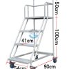 Xe thang di động cao 1000mm
