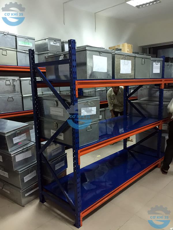 Vật tư kệ để chứng từ hạng trung 3 tầng tải 300kg/tầng