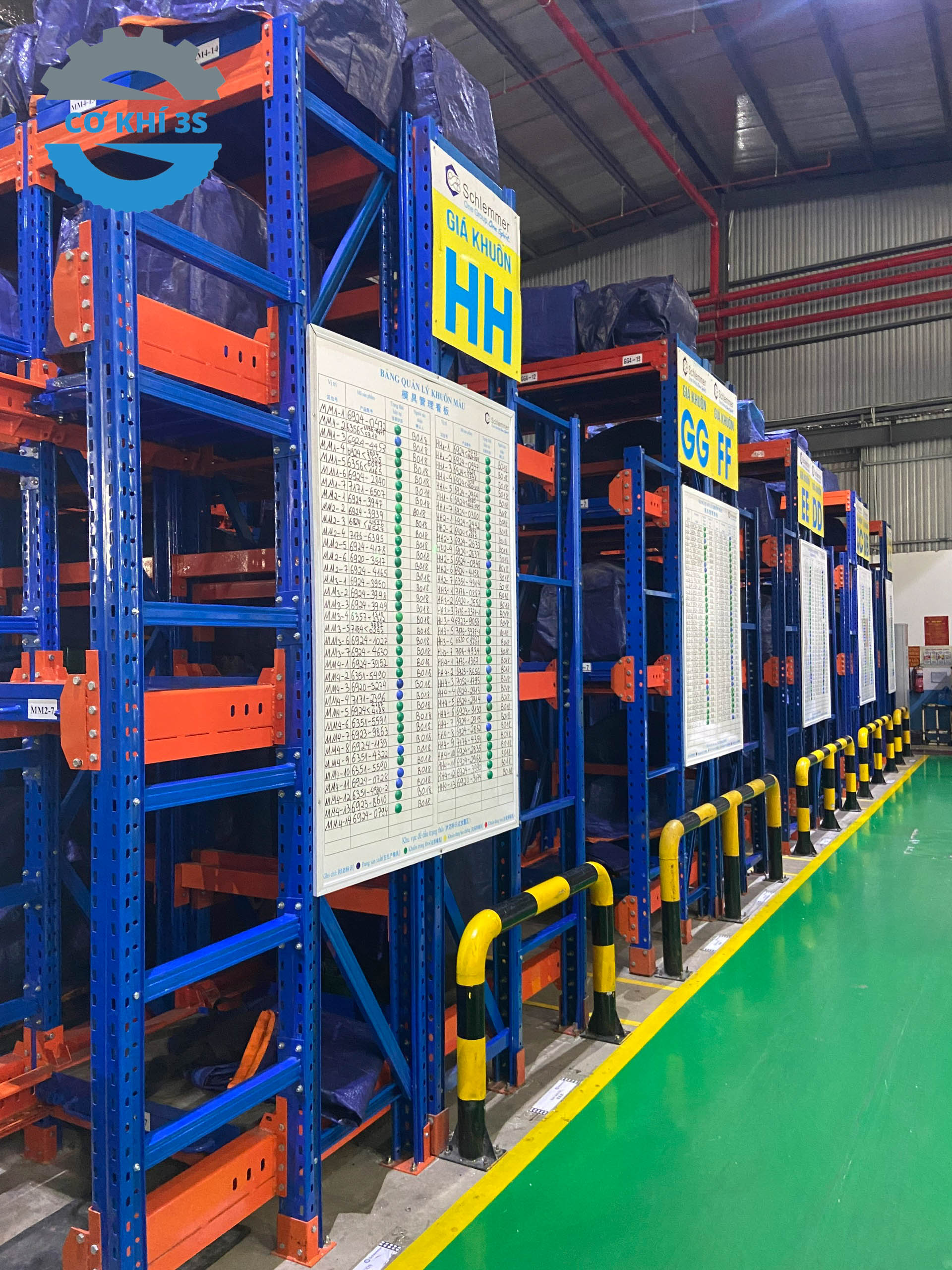 Dự án kệ khuôn dập linh kiện oto tại nhà máy Hưng Yên