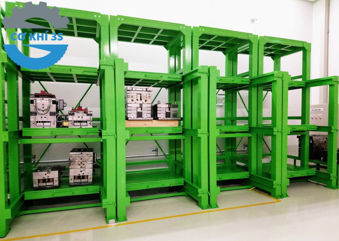 Dự án kệ khuôn hạng nặng hàn cố định tại KCN Thăng Long