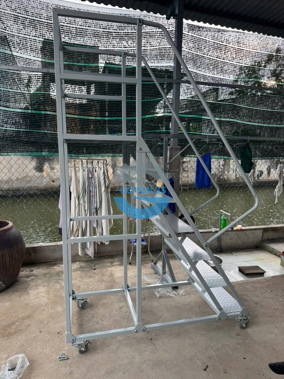 Thang lấy hàng di động cao 1500mm - Ảnh 9