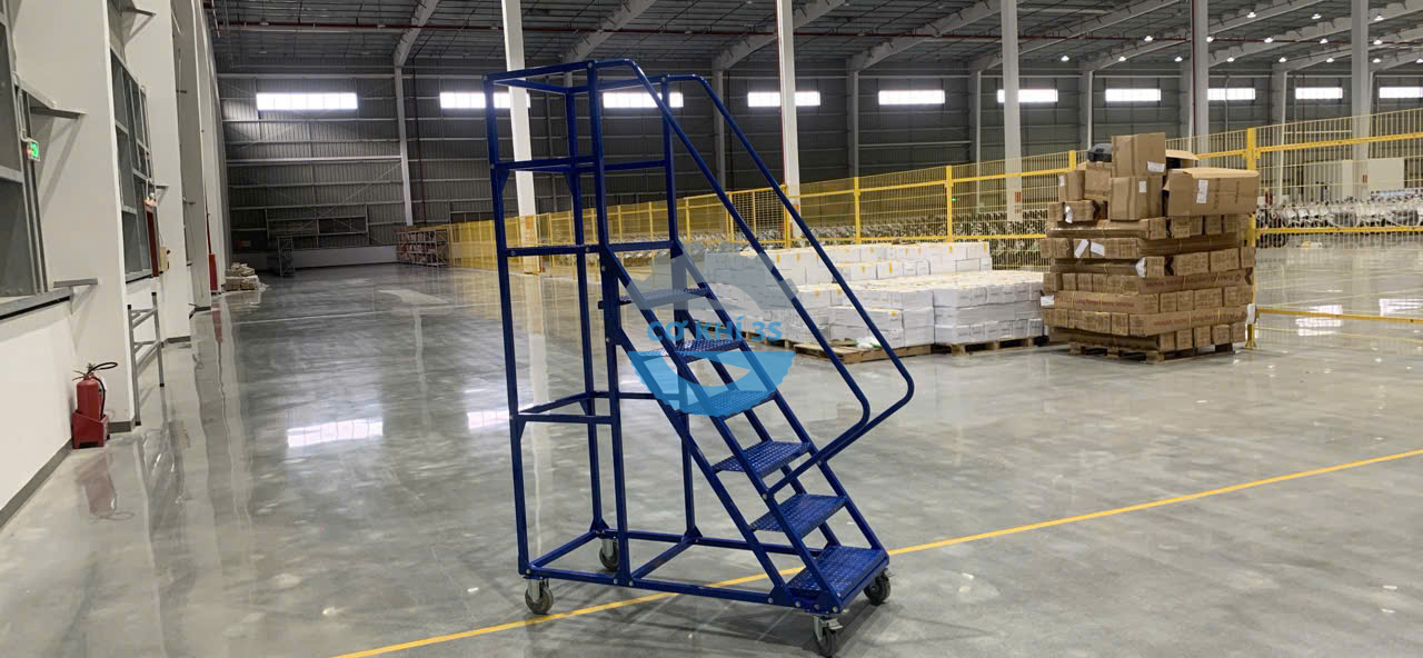 Thang lấy hàng di động cao 1500mm - Ảnh 10