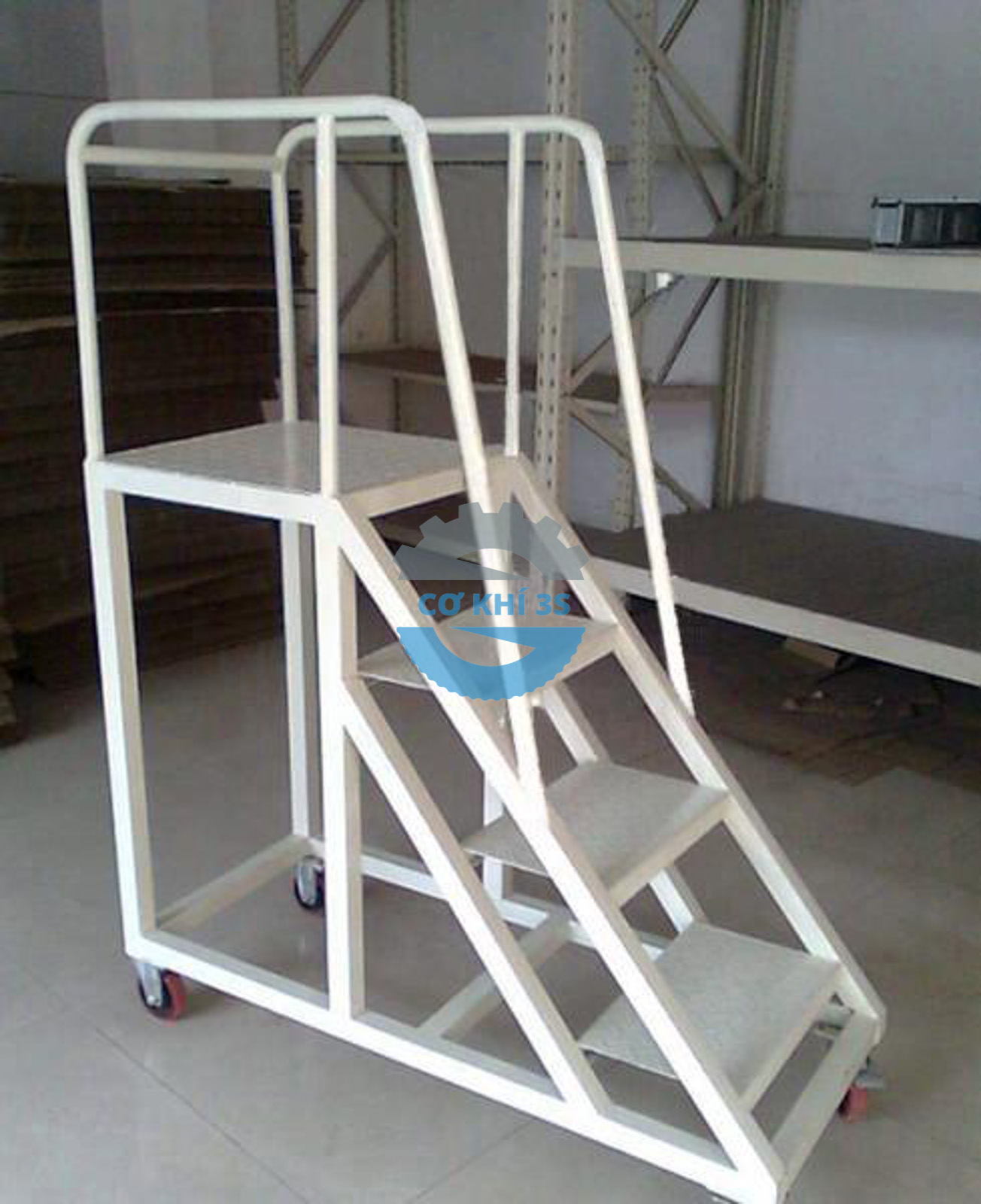 Xe thang di động cao 750mm - Ảnh 2