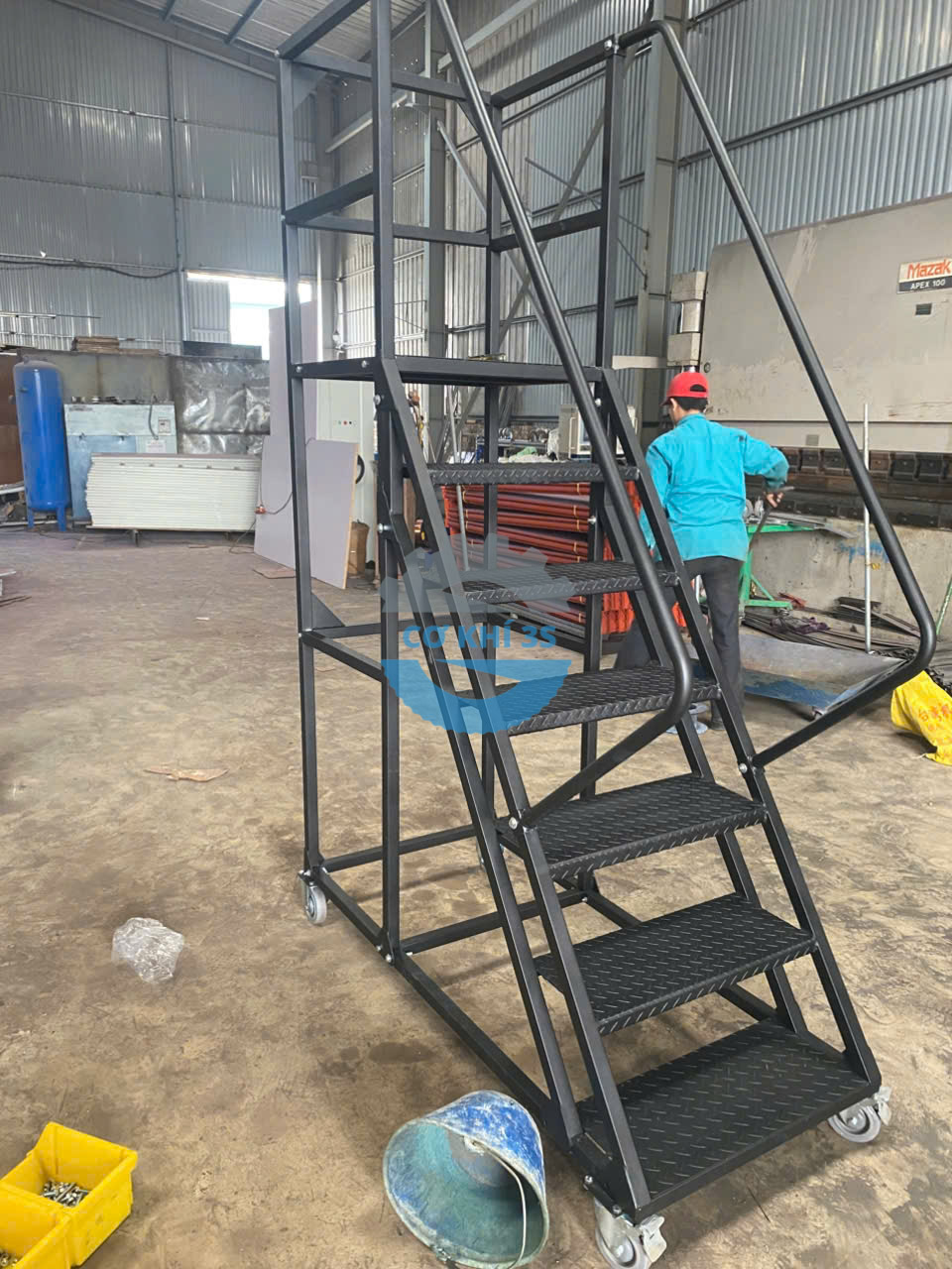 Thang lấy hàng di động cao 1500mm - Ảnh 21
